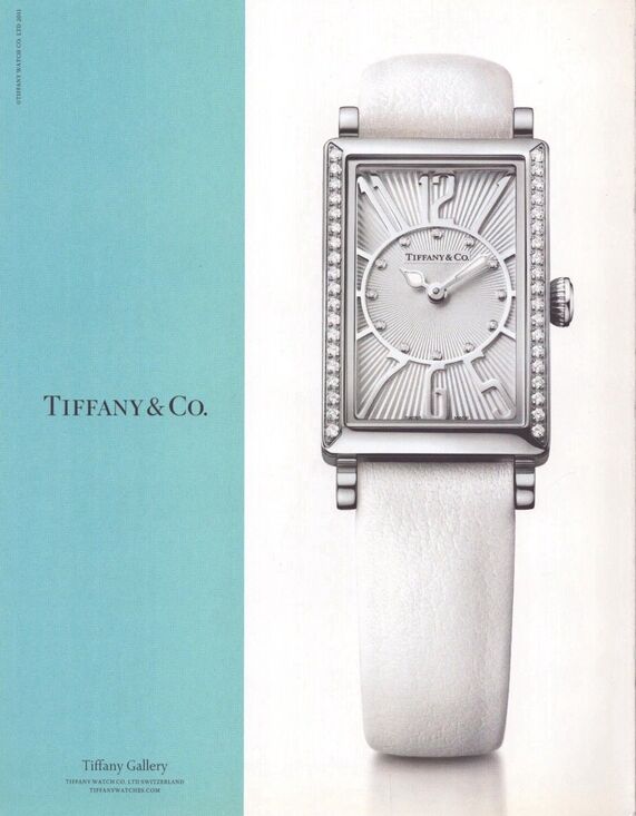 RARE Tiffany & Co. Gallery Diamond Dial Rectangle Tank Wrist Watch T3986